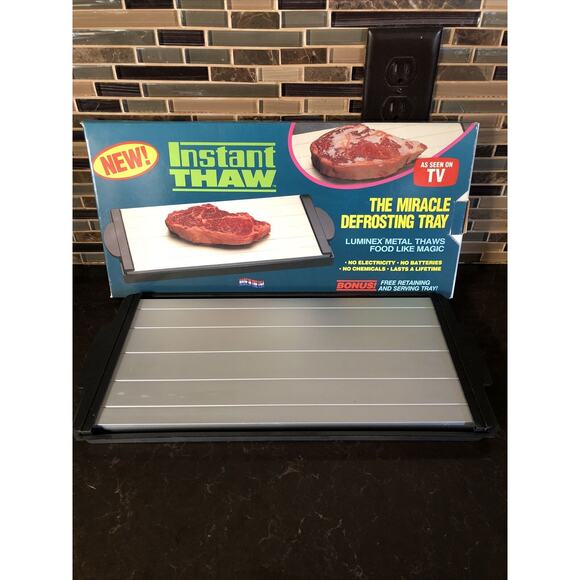 Vintage Instant Thaw Defrosting Food With Tray 1995 The Media Group With Box - Picture 2 of 4